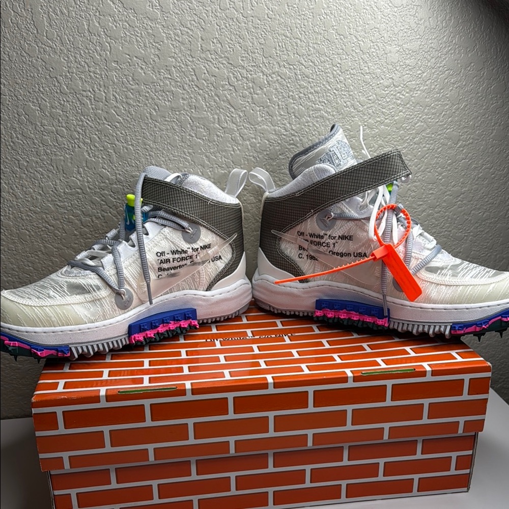 Mens Off-White c/o  Air Force Mid SP US size 9.5 - Picture 4 of 7